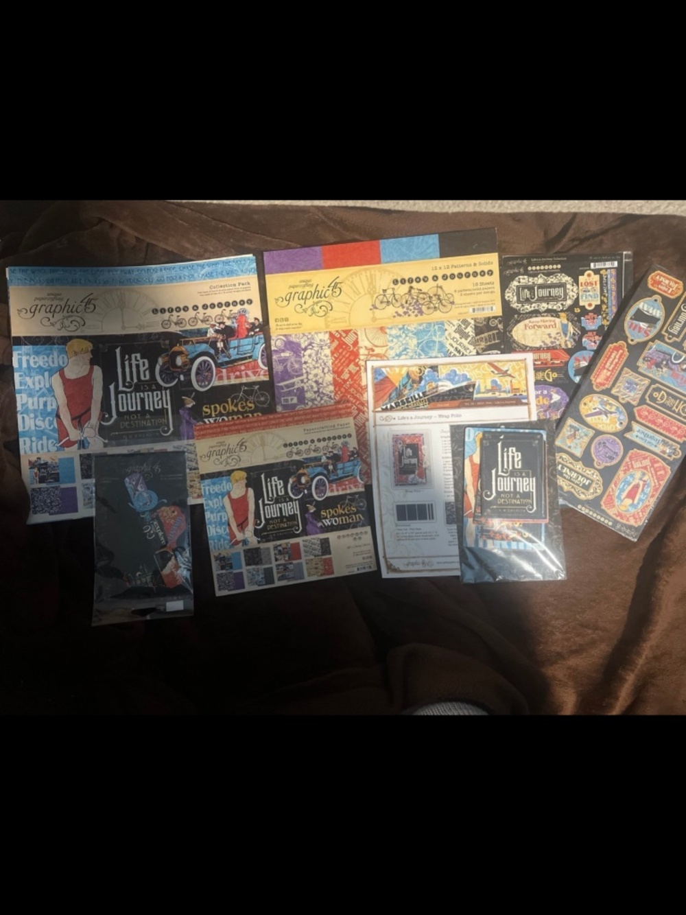 Graphic 45 Life’s a Journey Scrapbook Collection